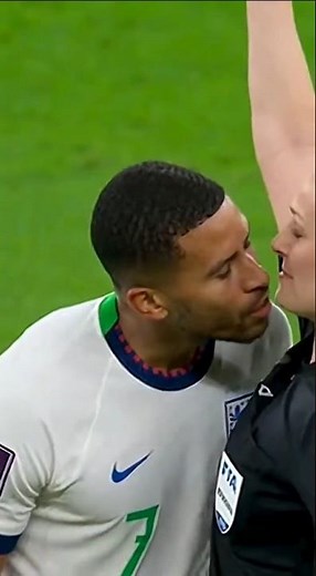 Player Kisses Referee After Red Card #football #funny #memes