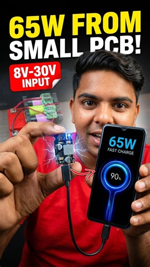 👉65W Fast Charging Module Test | Fast Charge Mobile with 8V-30V Input😱