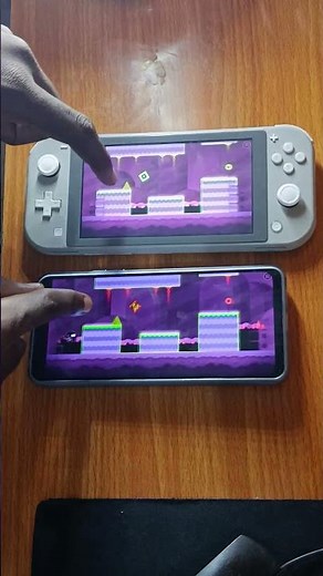 Geometry dash world gameplay- switch lite Vs redmi 14