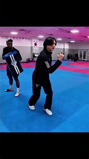 Learn the JUMPING Back Kick👾 #tkdfury #taekwondo #jumpingbackkick #backkick