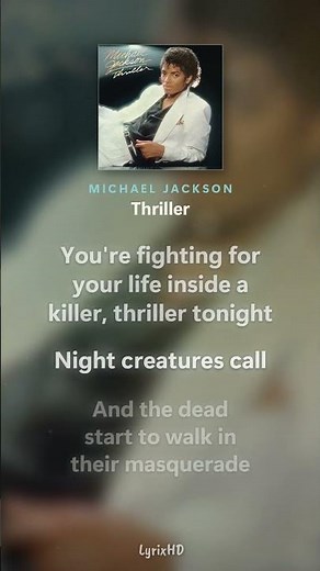Michael Jackson - Thriller (Lyrics)