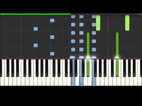 Beer Barrel Polka (Intermediate Piano) (Synthesia Piano Tutorial)