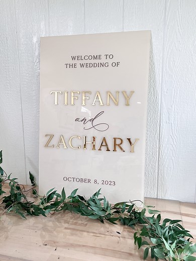 3D Welcome to the Wedding | Acrylic Welcome Sign | 3D Mirror Wedding Welcome Sign - WS73 - Etsy