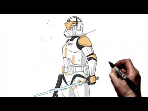 How To Draw Cody (Clone Trooper) | Step BY Step | Star Wars