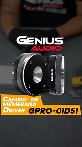 12 reactions | Acá te explicamos cómo se realiza un cambio de membrana para un Driver GPRO-O1D51.  Checa este vídeo y hazlo tú mismo, y descubre lo sencillo que es hacer que tu driver vuelva a sonar.  #GeniusAudio #reparacion #tutorial #DIY #membrana #diafragma #driver | Genius Audio Mexico | Facebook