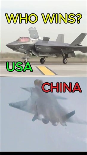 F-35 vs J-20: Who Actually Wins? #Shorts
