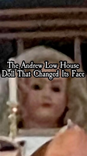 A pair of back-to-back photos from the Andrew Low House nursery seem to show a period doll subtly changing expressions, with a calmer face in the first image and a tenser, almost annoyed look in the second, plus a faint blue shape that only appears in the follow-up shot. The rest of the room appears unchanged, which makes the shifting eyebrows, tightened mouth, and that isolated blue form stand out and feel unnerving. Credit: GreenFantastic9004 (Reddit) #creepy #creepydoll #doll #dollstagram #sc
