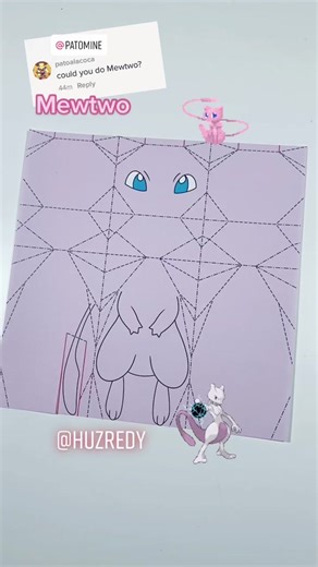 Pokémon Mewtwo #pokemon #mewtwo #origami #papercraft #craft #paper #tutorial #howto