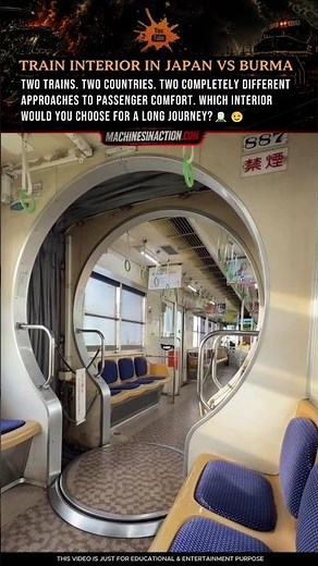 Train Interior In Japan Vs Burma 🚆