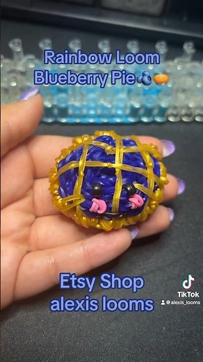 Rainbow Loom Happy Blueberry Pie🫐🥧