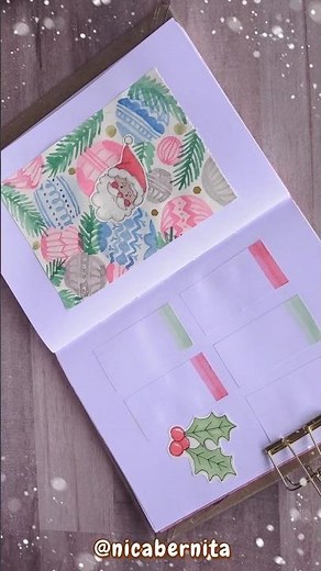 DIARY DECORATION IDEAS with HOMEMADE STATIONERY🌜CHRISTMAS JOURNAL IDEAS #journaling