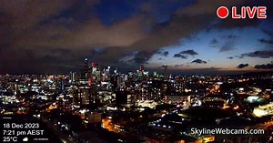 【LIVE】 Webcam en direct Panorama de Brisbane - Australie | SkylineWebcams