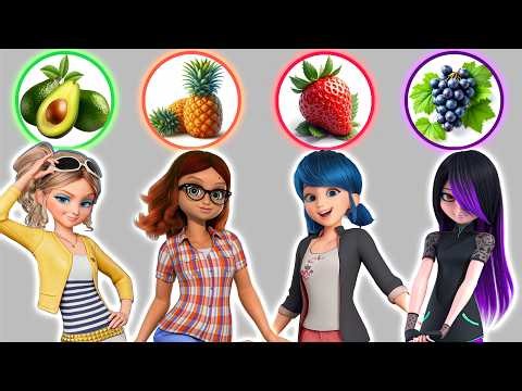 Miraculous Ladybug & Alya Fruit-Themed Glow Up | Fashion Transformation