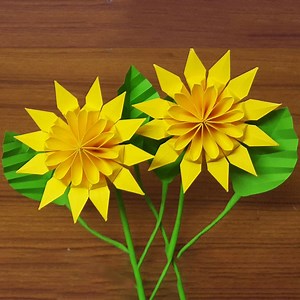 22K views · 1.5K reactions | Paper Sunflower Making Instructions Details - https://goo.gl/XjRonp Paper Info - https://amzn.to/2NXoomy | Colors Paper | Facebook