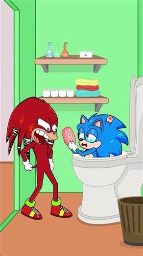 Help Sonic Find The Lost Phone in the Toilet!!
