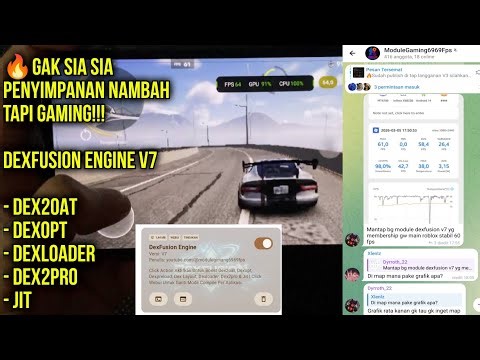 🔥V7 Scroll+Touch Semakin Smooth/Faster? Module/Plugin DexFusion Engine Tweak Compile/Setprop Gaming