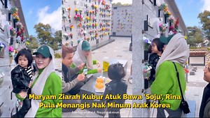 Maryam Ziarah Kubur Atuk Bawa 'Soju', Rina Menangis Minta Minum | duriankimchi