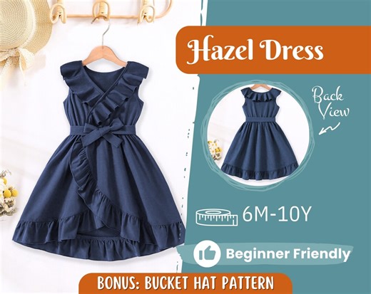 Dress Sewing Pattern for Kids, Dress Pattern, Kids Pattern, Girl Dress Pattern, Beginner Pattern, Sewing Pattern Toddlers, PDF Pattern - Etsy