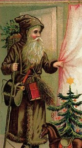 Belsnickel is a Christmas figure from German and Pennsylvania Dutch tradition. He appears as a rough, ragged man dressed in fur or old clothes, carrying a switch and a bag of treats. Belsnickel visits homes before Christmas to test children. If they behave well, he rewards them with candies or nuts. If they are naughty, he warns or lightly taps them with his switch to remind them to behave. | Terrifying Earth