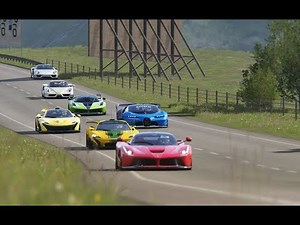 Battle Bugatti Vision GT vs Super Cars at Hihglands