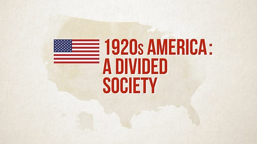 1920s America: A Divided Society - America, 1920-1938: Video playlist - BBC Bitesize