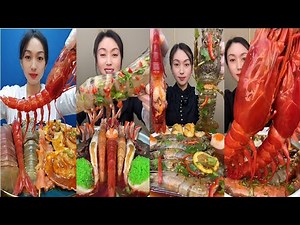 🦐🔥 Ultimate Giant Seafood Mukbang Feast | ASMR Eating Sounds & Spicy King Crab!