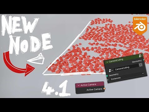 Camera Culling using Active Camera Node - Blender 4.1 Geo Nodes