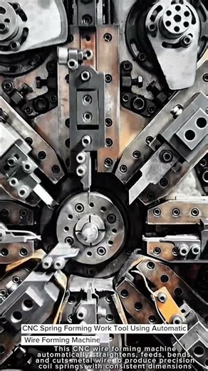CNC Spring Forming Work Tool Using Automatic Wire Forming Machine #worktool