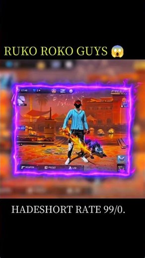 O! BHAI HADESHORT RATE 100℅ 😱#freefire #freefireindia #dailyvlog #ff #viral #shorts#youtuber #kdvlog