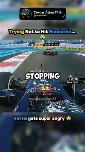 When Vettel Lost Control Under Safety Car 😂