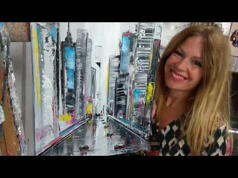 TUTO PEINTURE: NEW-YORK par NELLY LESTRADE