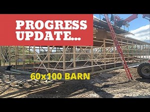 60’ ft trusses (4/12 pitch, 4’ OC) | 60x100 Pole Barn