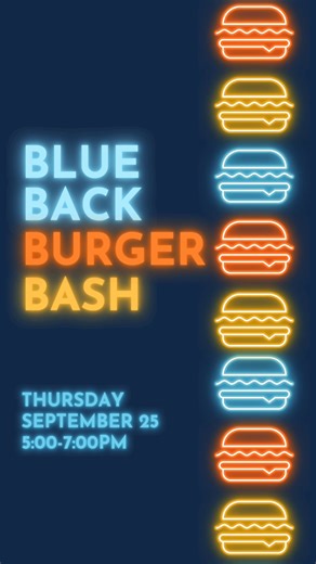 Who’s ready to crown the Best Burger in Blue Back?  On Thursday, Sept. 25 | 5–7PM, the grills are firing up for our annual Blue Back Burger Bash! ✔️ Taste your way through mouthwatering sliders ✔️ Cast your vote for your favorite burger ✔️ Enjoy family fun, kids activities & more ✔️ Support CT Foodshare with every bite ❤️  Tickets are going fast—snag yours today at the link in bio! | Blue Back Square | Facebook