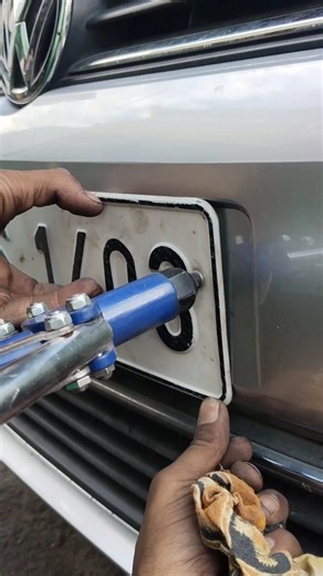 How to install Car Number Plates🤔🔧💯. #doityourself #diyvideo #automobile #techniques #auto #garage