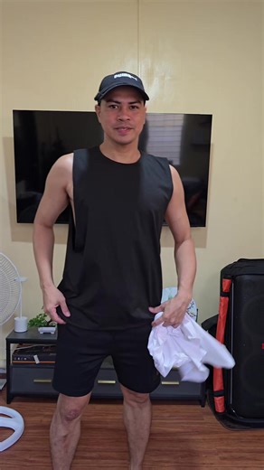 Men's Sport Check Muscle Tee - Black & White Sando
