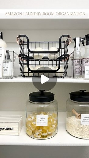 Ashlan on Instagram: "Episode 1 of my organizing series 懶 starting with the laundry room! Feels so much better - I linked everything on my amazon storefront under “Laundry Room Organization” 懶✨ #amazonorganization #laundryroommakeover #laundryroomorganization #amazonlaundrymusthaves #amazonlaundrygadgets #amazonlaundryfinds #amazonlaundryroom #laundryorganization #founditonamazon #founditonamazonhome"