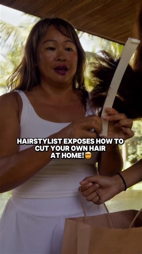 Creaclip on Instagram: "Hairstylist exposes how to cut your own hair at home 😳 Turns out it’s way easier than people think especially with CreaClip keeping everything straight and even. Comment “CLIP” for the 🔗 #haircut #diyhaircut #hairhack #howtocuthair #hairessentials #hairproducts #hairtool #haircutforwomen #creaclip"