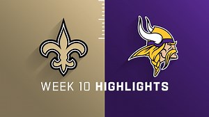 Saints vs. Vikings highlights | Week 10