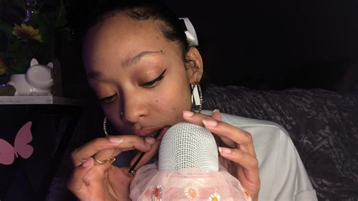 ASMR Mouth Sounds with Spoolie Nibbling | Chyna Unique