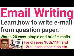 general english class 12th pseb/ email writing/ very easy and also from question only/