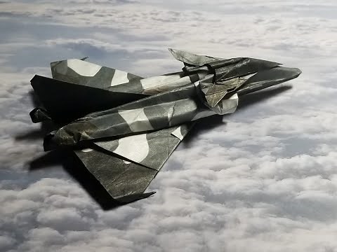 Dassault Rafale origami tutorial.