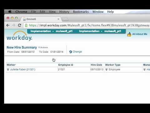 Workday to ServiceNow Integration Demo