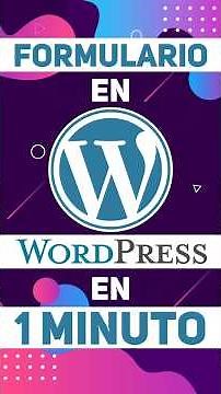 Create a WordPress Form in 1 MINUTE ⏱️ It's FREE and EASY!