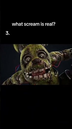 What is the real Springtrap scream? #fnaf #springtrap #deadbydaylight