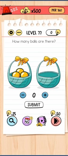 Brain Test | Stage 77 | How many balls are there? #shorts #brain #ball #how #games #mindgame #basket