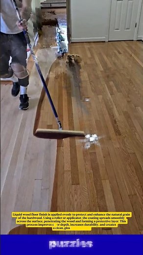 Wood Floor Transformation with Liquid Finish | Satisfying Flooring Process😱