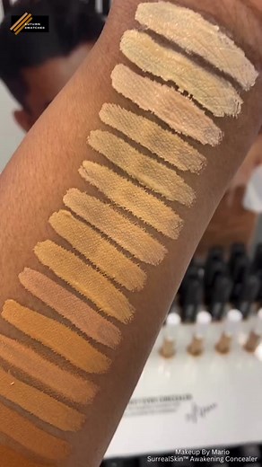 MAKEUP BY MARIO | Surrealskin Awakening Concealer - 420: https://go.shopmy.us/p-2032028 Shades swatched: 120, 140, 160, 180, 200, 220, 240, 260, 280, 320, 340, 360, 380, 420, 440, 460, 520, 540, 560, 620, 640, 660 Visit http://autumnswatches.com to view and search more makeup swatches! #MakeupByMario #SurrealSkin #Concealer #Swatches #CaramelSwatches