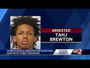 Third suspect arrested in murders of 3 teenagers in Marion County