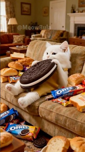 🐱💥Cat Dad’s Growth Potion Stolen! Kitten’s Snack Fun Turns into Chaos!