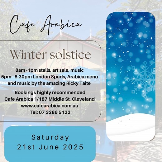 Cafe Arabica is opening in the evening! | Cafe Arabica